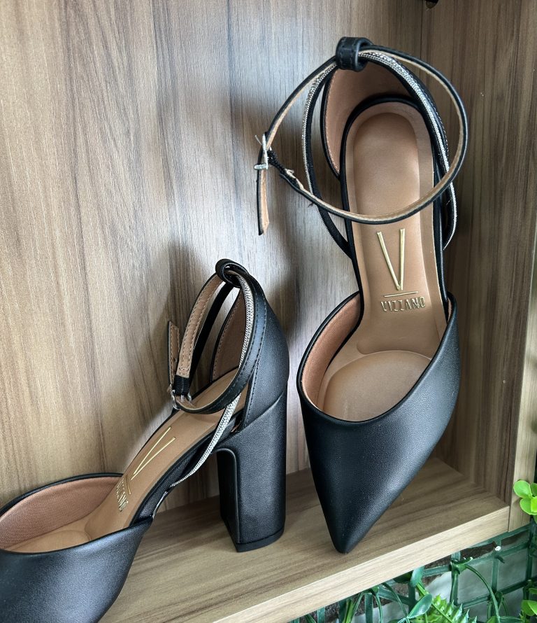 sapato scarpin salto bloco preto vizzano 1285.449 sapato scarpin salto bloco preto vizzano 1285.449