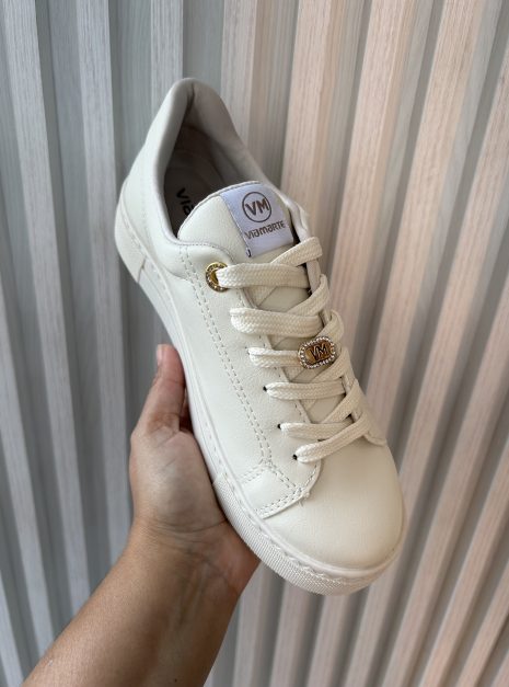 tênis casual marfim via marte 138 005 04