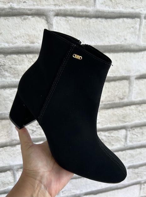 bota cano curto camurça preto via marte 238 002 01