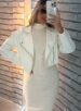 jaqueta courino romana off white