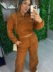 conjunto cotelê caramelo