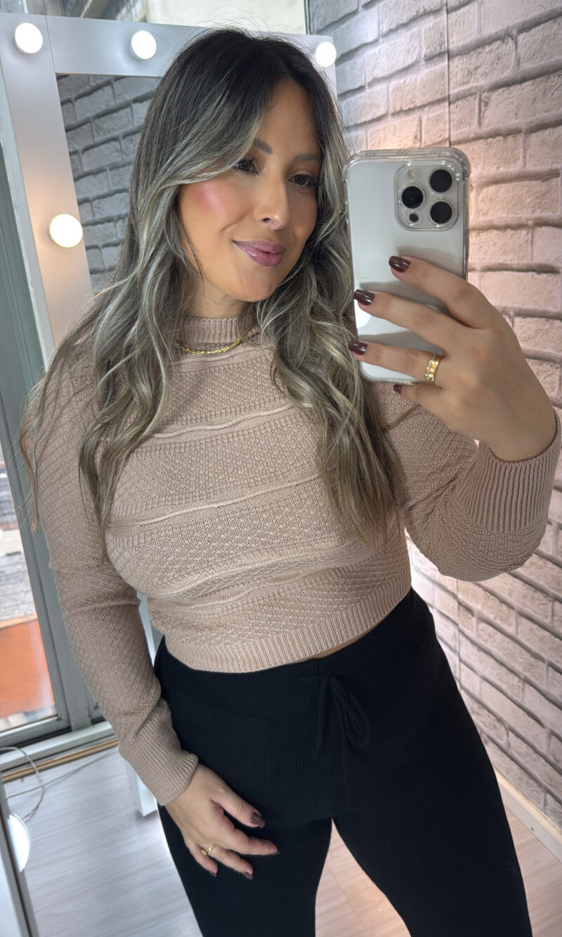 cropped manga longa modal alba bege cropped manga longa modal alba bege