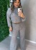 conjunto mousse binha cinza