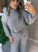 conjunto mousse binha cinza