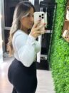 calça legging apeluciada flare preto