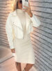 jaqueta courino romana off white