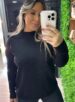 blusa alongada preto