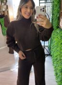 conjunto mousse binha cinza