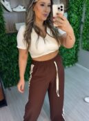 calça pantalona melzinha marrom