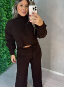 conjunto mousse binha cinza