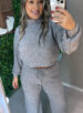 conjunto mousse binha cinza