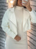jaqueta courino romana off white