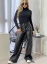 calca pantalona courino naty preto