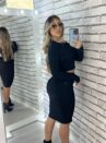 conjunto midi manga longa juju preto