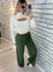 cropped manga longa ariane branco