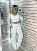 conjunto manga longa nanda off white