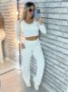 conjunto manga longa nanda off white