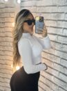 calça canelada 3d graci preto