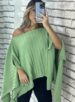 blusa capa tricô verde