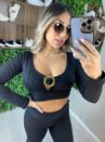 cropped manga longa naty preto