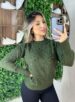 blusa tricô alice verde