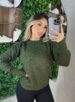 blusa tricô alice verde