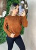 blusa tricô alice caramelo