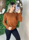blusa tricô alice caramelo