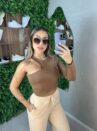 cropped manga longa cloe marrom