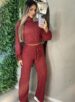 conjunto manga longa thaise vermelho