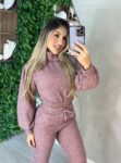 conjunto manga longa thaise lilás