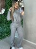 conjunto manga longa maele cinza