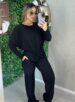 conjunto manga longa maele preto