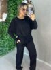 conjunto manga longa maele preto