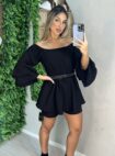 vestido macaquinho keyla preto