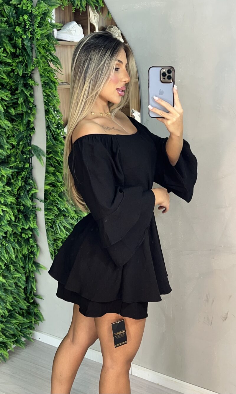 vestido macaquinho keyla preto vestido macaquinho keyla preto
