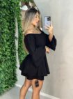 vestido macaquinho keyla preto