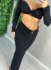 conjunto longo juliana lurex preto