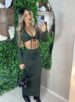 conjunto midi daiane verde militar