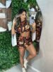 conjunto estampado celeste marrom