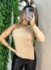 blusa manga longa adriana bege