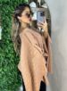 blusa capa tricô nude