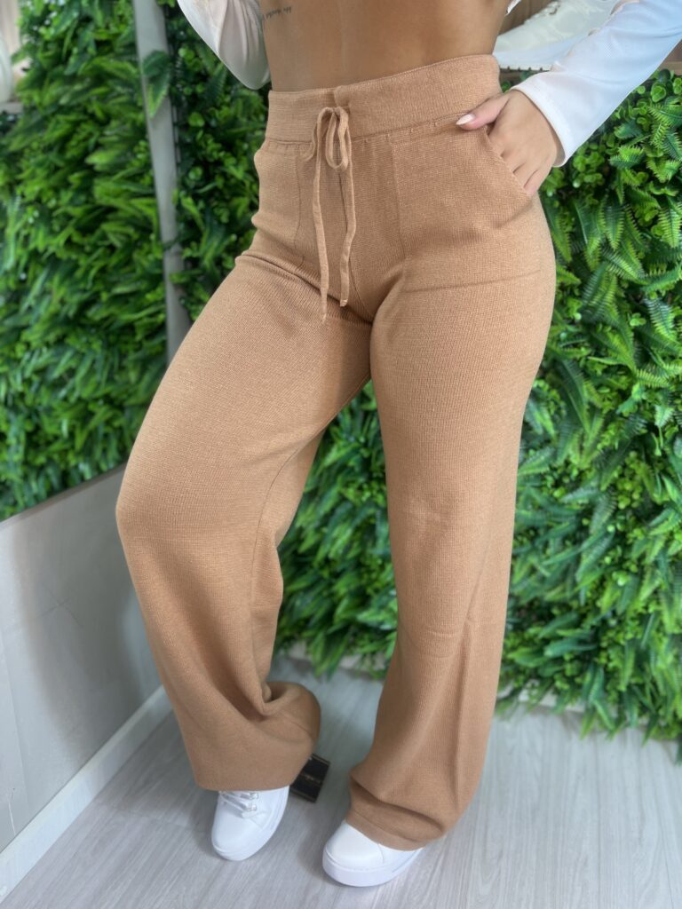 calça modal frantieska bege