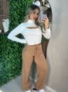 calça modal frantieska bege