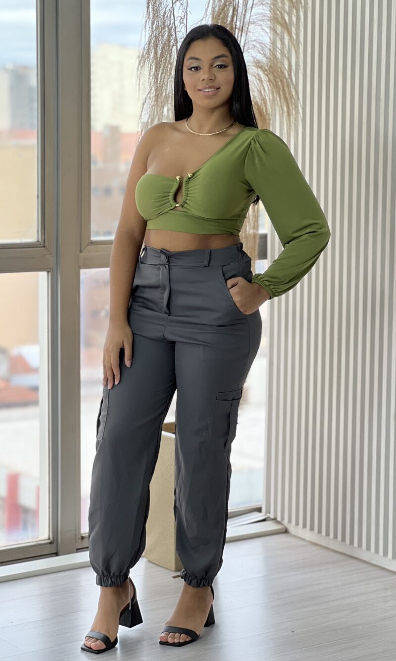 cropped manga longa rafa verde