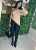 blusa manga longa natasha nude