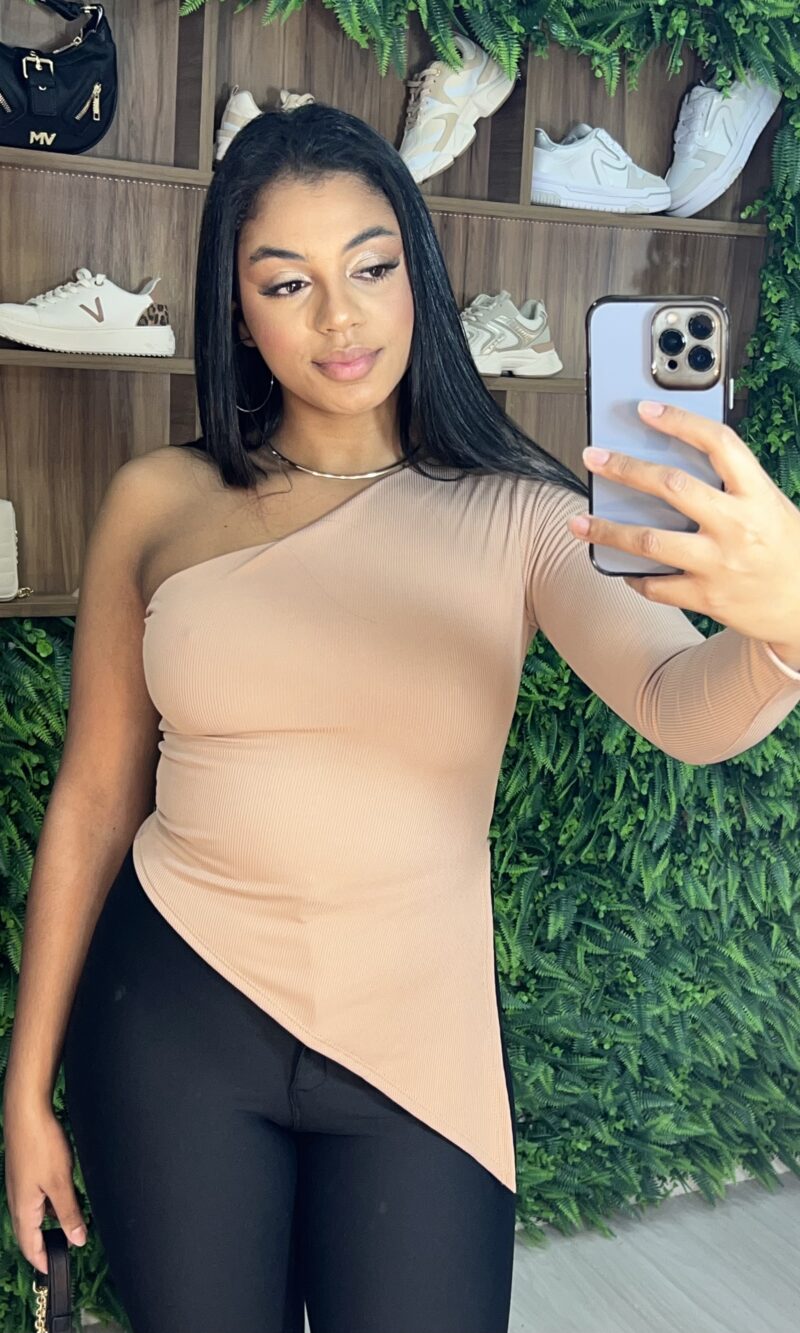 blusa manga longa natasha nude