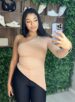 blusa manga longa natasha nude