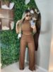 conjunto celinha marrom