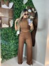 conjunto celinha marrom